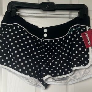 Billabong Black Shorts with White Dots
